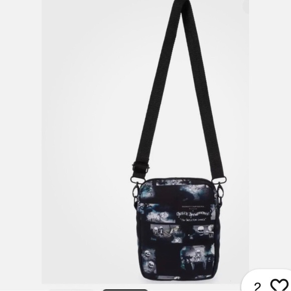 NWT Disney Silly Symphony Skeleton Dance Crossbody Bag - Picture 2 of 3